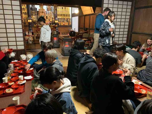 精進料理で夕食