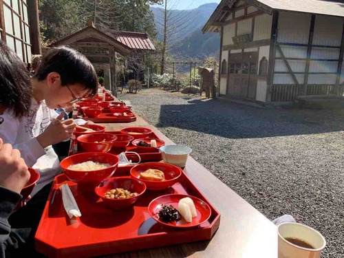 精進料理で朝食